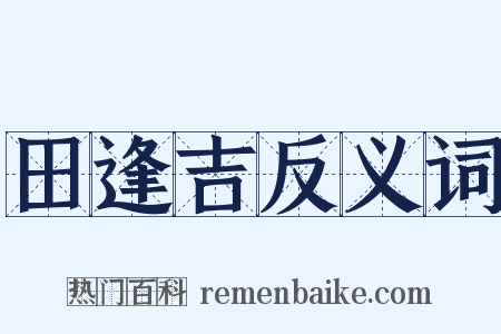 田逢吉反义词是什么意思的图片